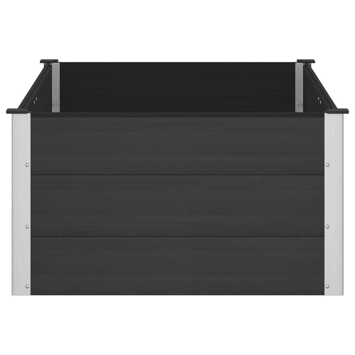 Garden Raised Bed Black 150 x 100 x 54 cm