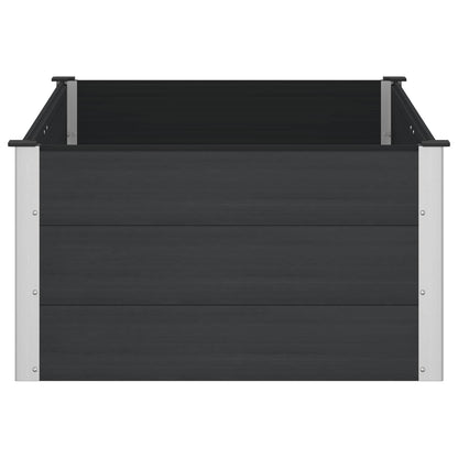 Garden Raised Bed Black 150 x 100 x 54 cm