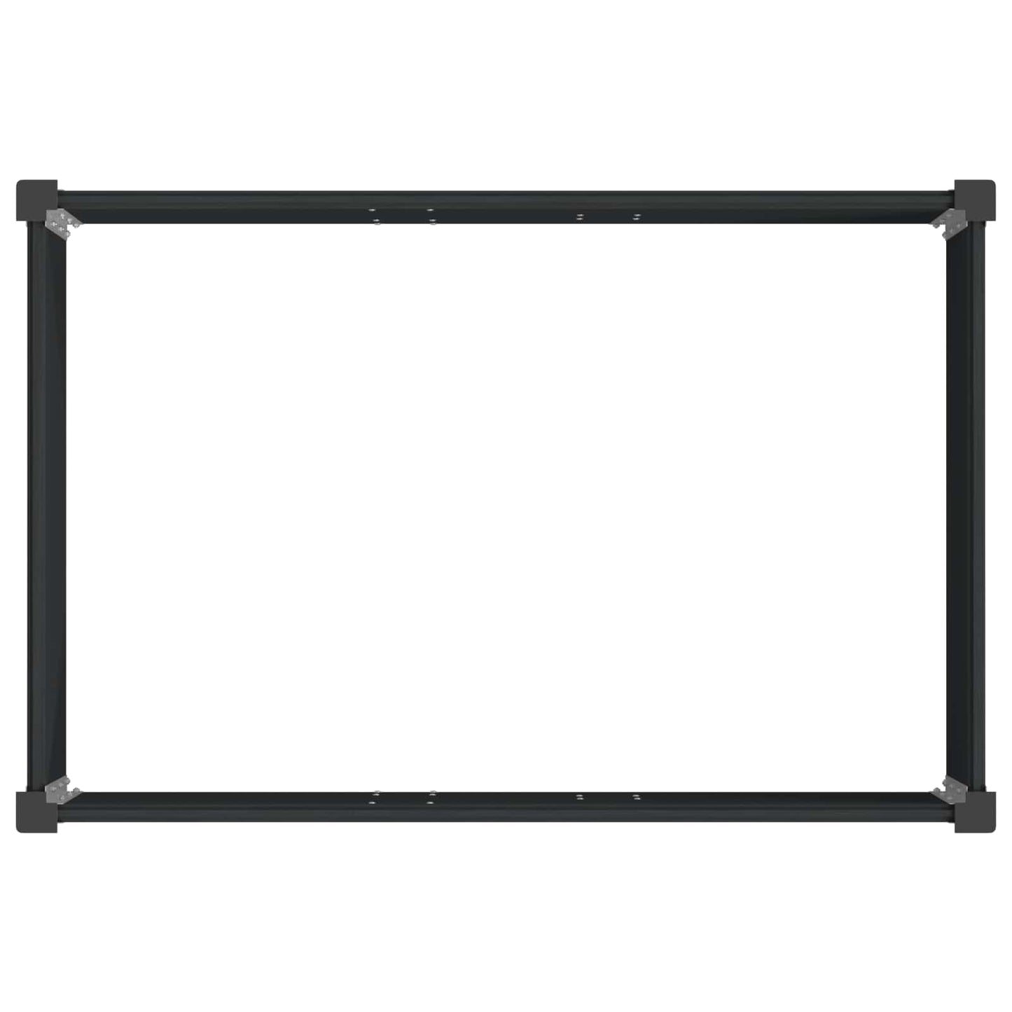 Garden Raised Bed Black 150 x 100 x 54 cm