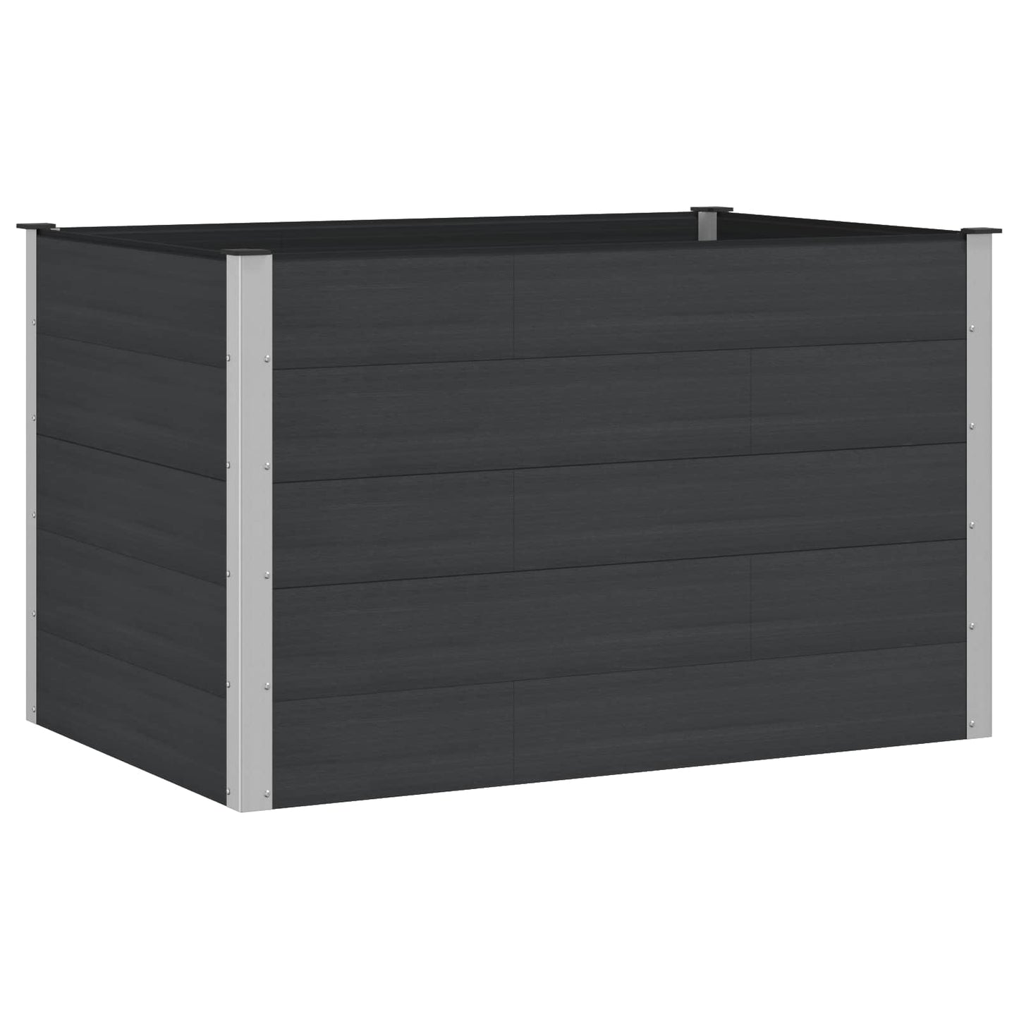 Garden Raised Bed Black 150 x 100 x 91 cm