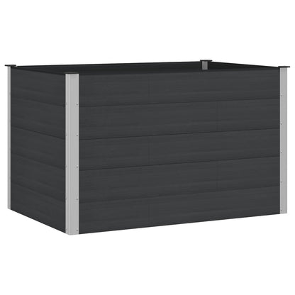 Garden Raised Bed Black 150 x 100 x 91 cm