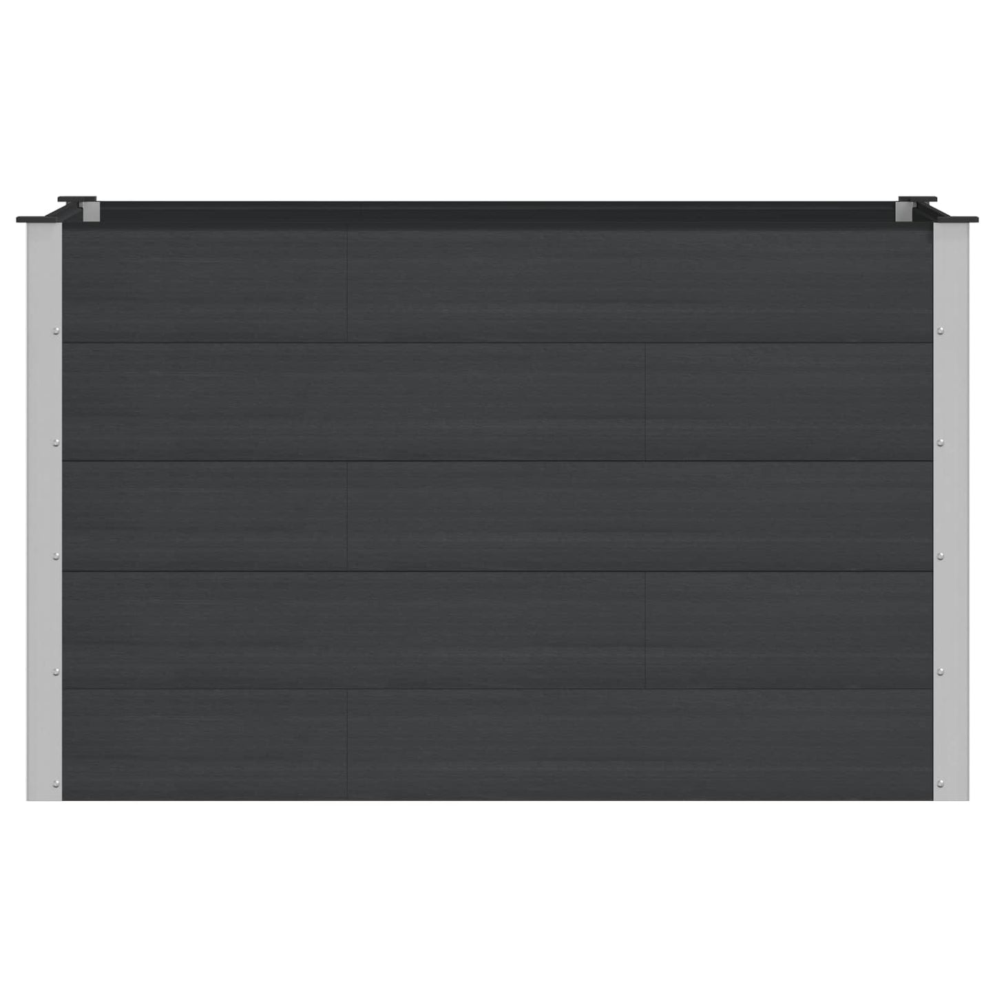 Garden Raised Bed Black 150 x 100 x 91 cm