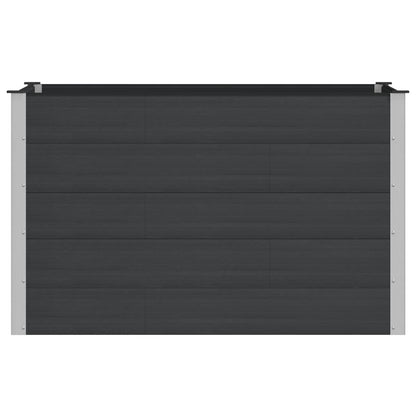 Garden Raised Bed Black 150 x 100 x 91 cm