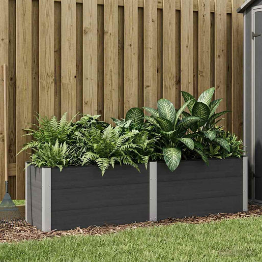 Garden Raised Bed Black 200 x 50 x 54 cm