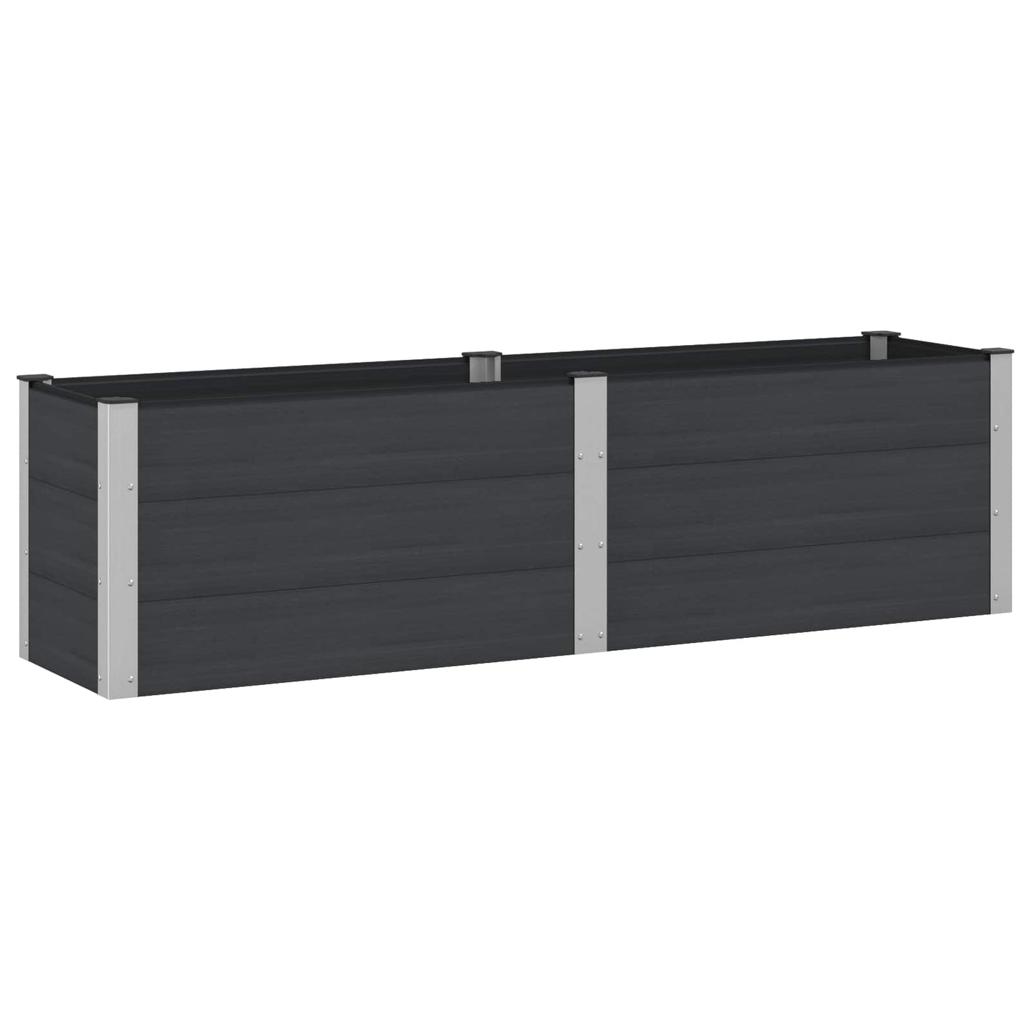 Garden Raised Bed Black 200 x 50 x 54 cm