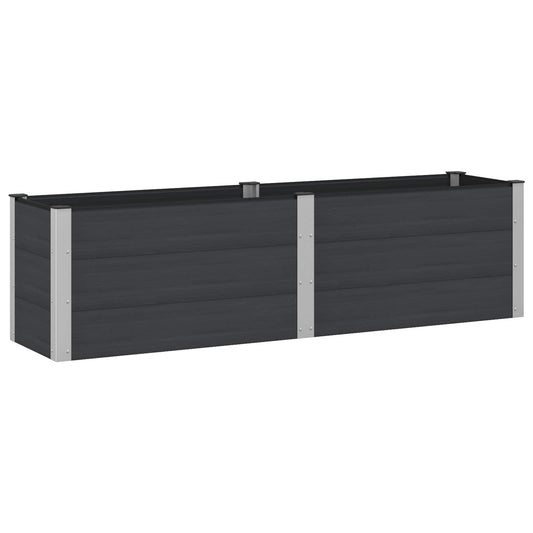 Garden Raised Bed Black 200 x 50 x 54 cm