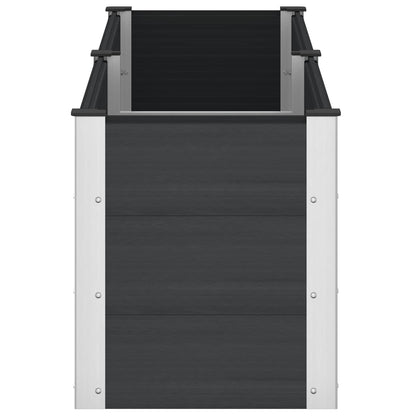 Garden Raised Bed Black 200 x 50 x 54 cm