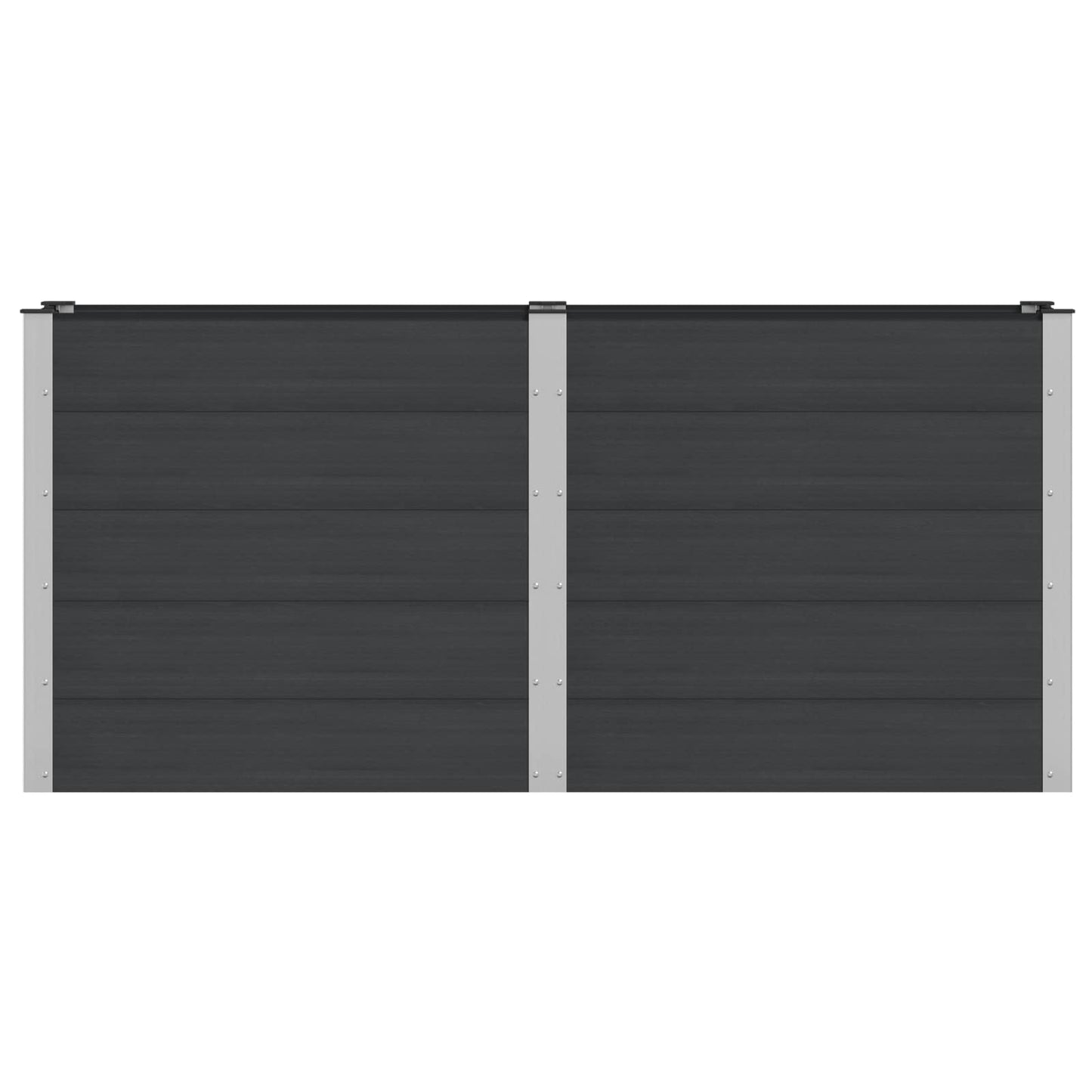 Garden Raised Bed Black 200 x 50 x 91 cm