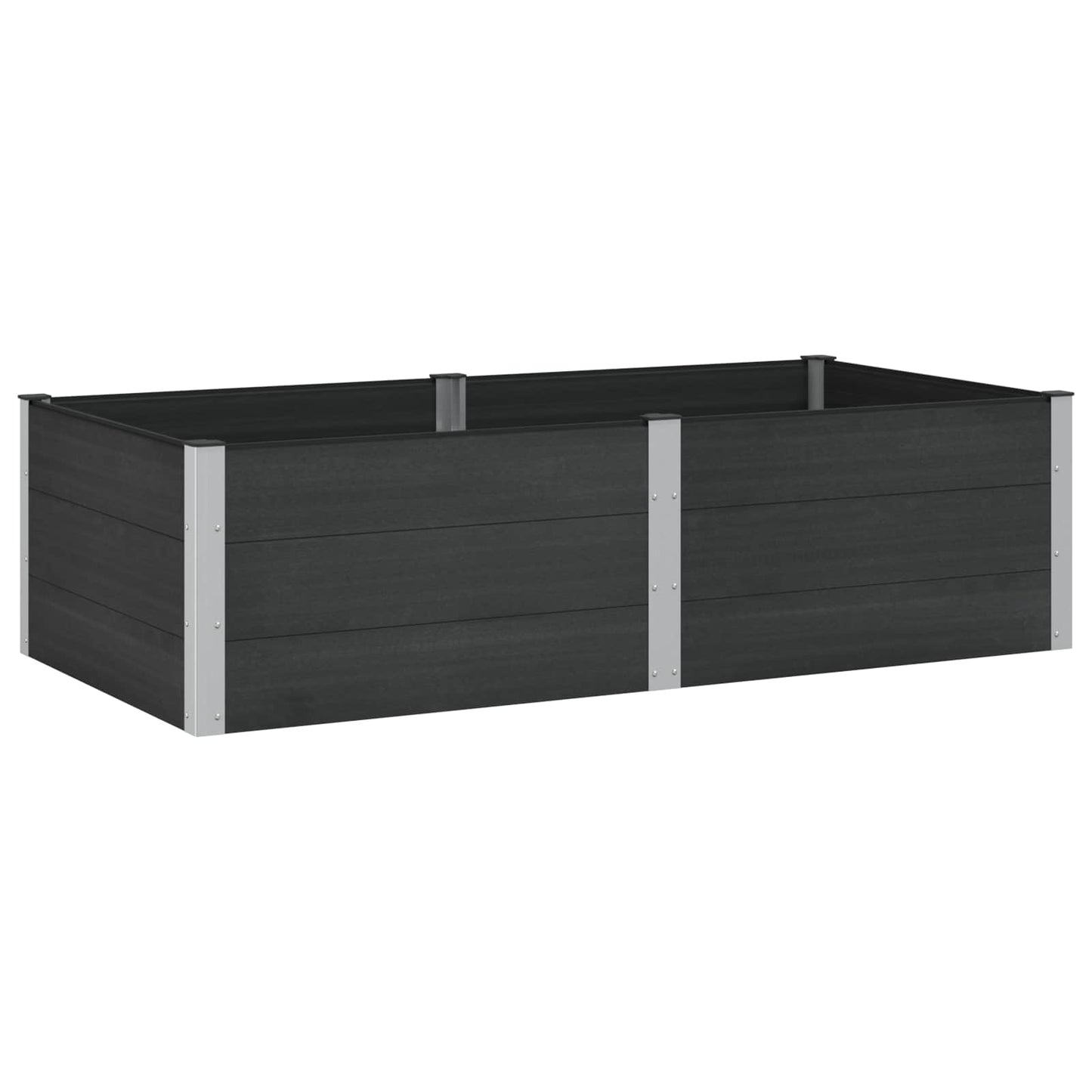 Garden Raised Bed Black 200 x 100 x 54 cm