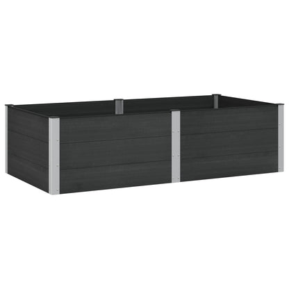 Garden Raised Bed Black 200 x 100 x 54 cm