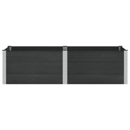 Garden Raised Bed Black 200 x 100 x 54 cm