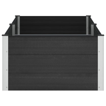 Garden Raised Bed Black 200 x 100 x 54 cm