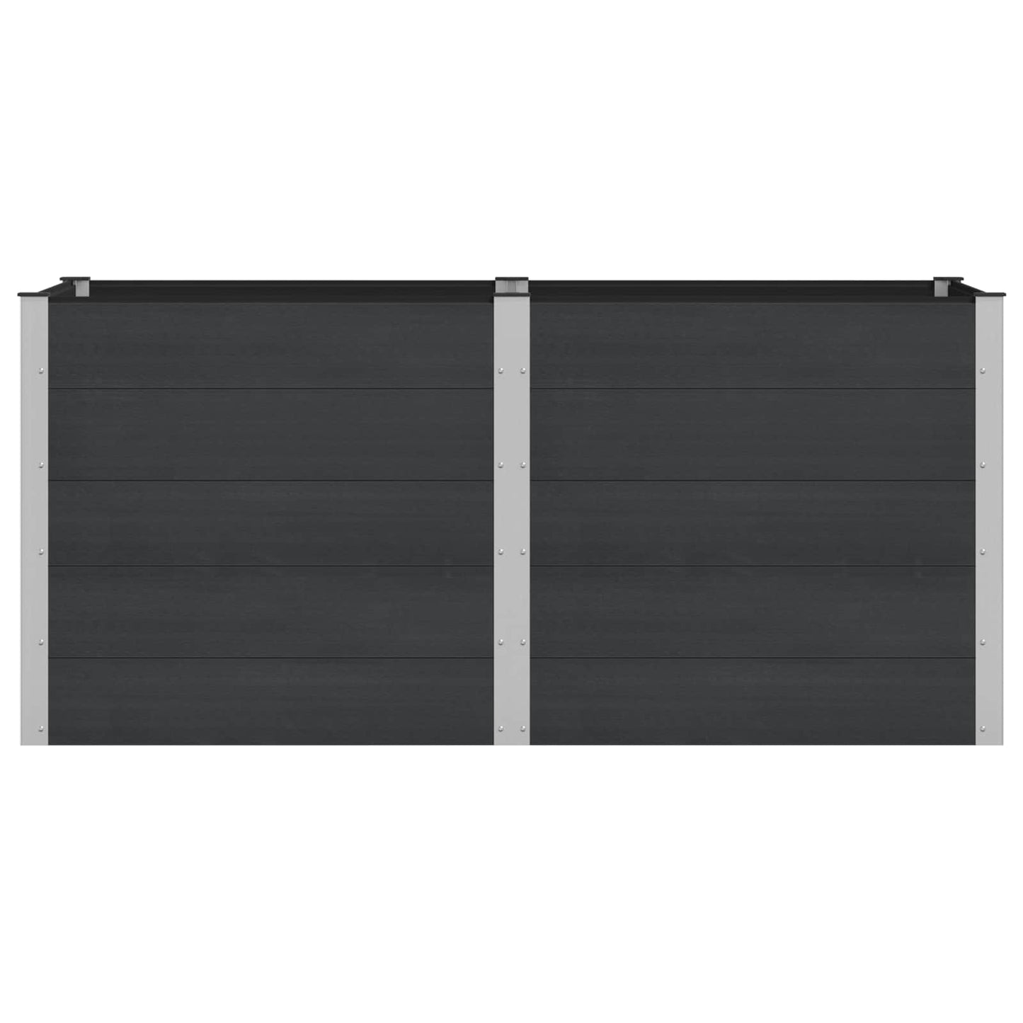 Garden Raised Bed Black 200 x 100 x 91 cm
