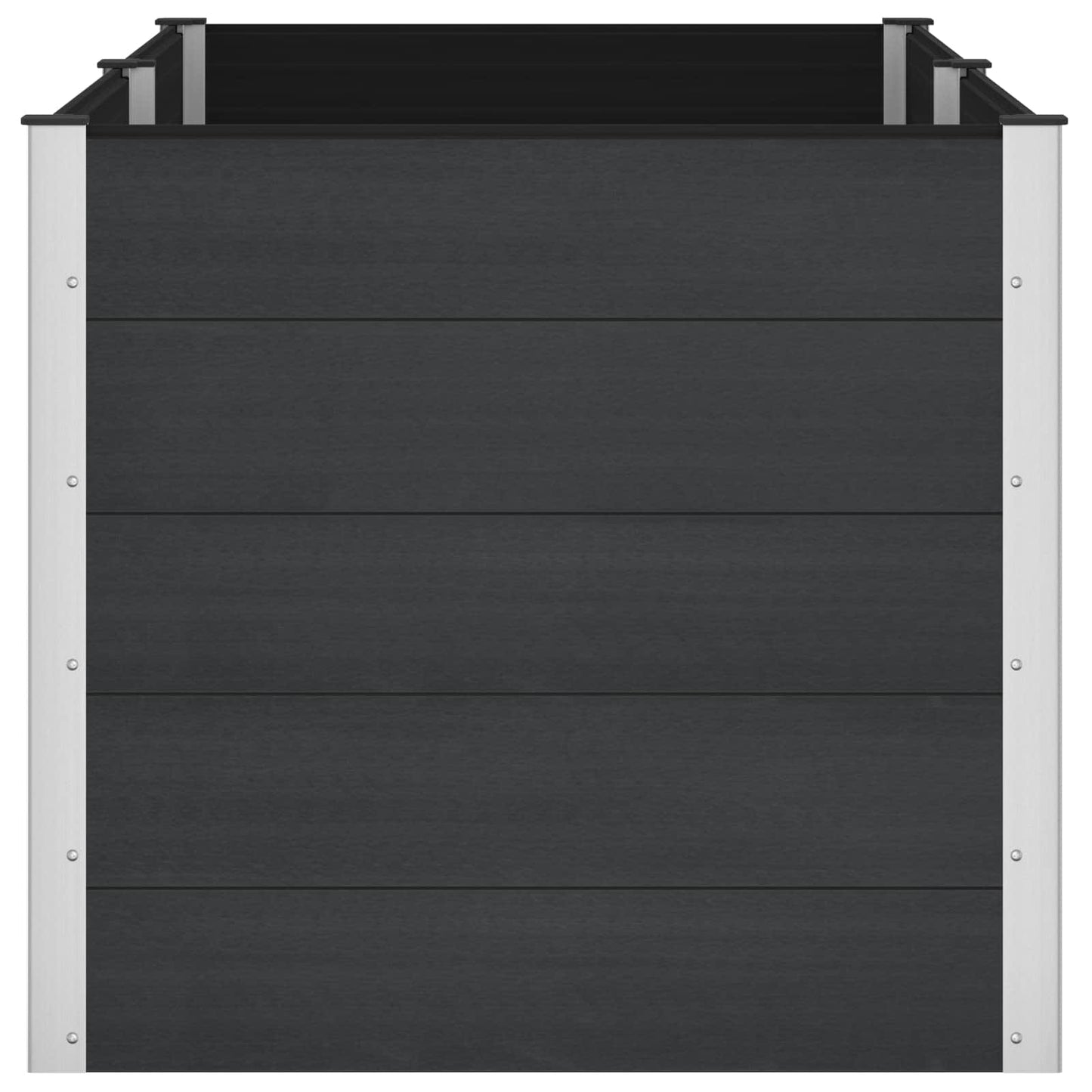 Garden Raised Bed Black 200 x 100 x 91 cm