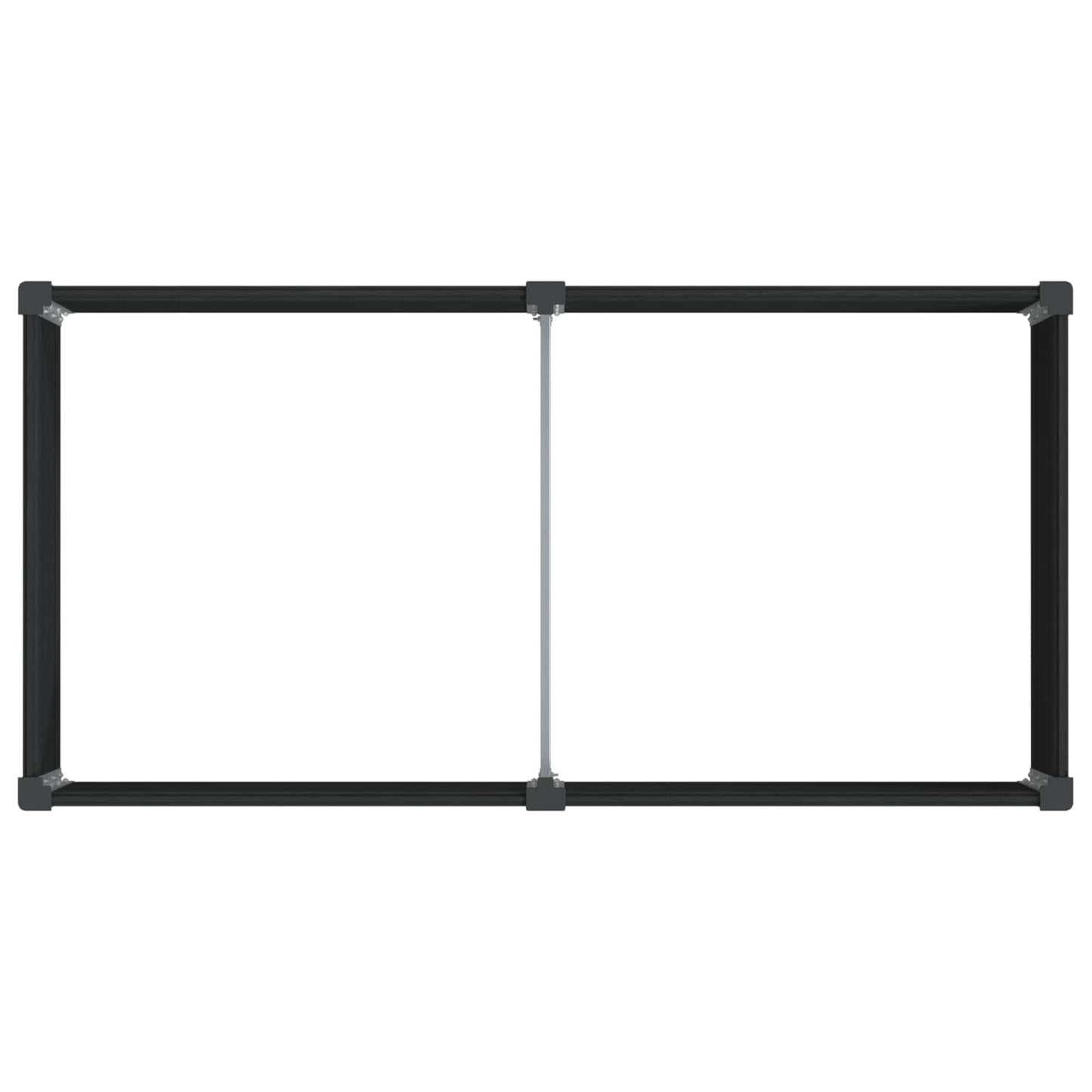 Garden Raised Bed Black 200 x 100 x 91 cm