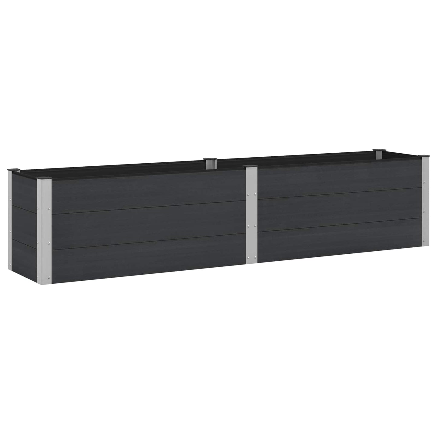 Garden Raised Bed Black 250 x 50 x 54 cm