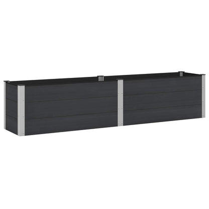 Garden Raised Bed Black 250 x 50 x 54 cm