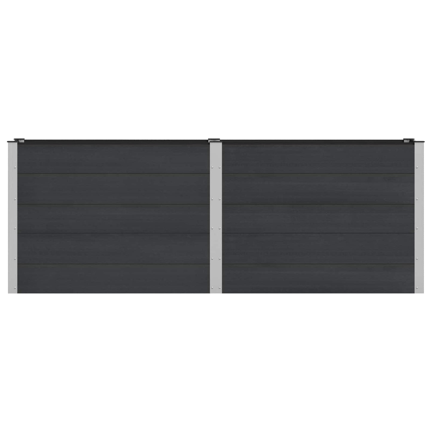 Garden Raised Bed Black 250 x 50 x 91 cm