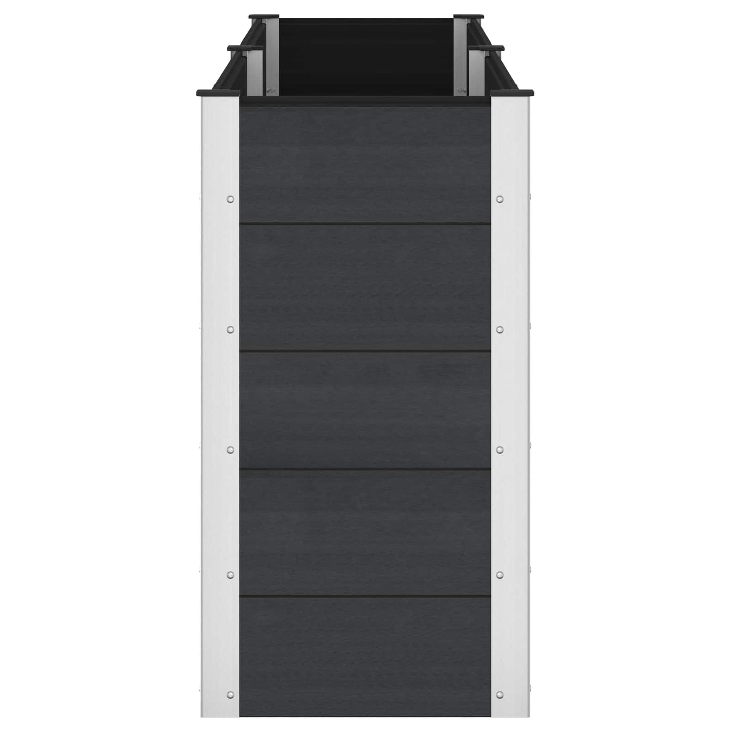 Garden Raised Bed Black 250 x 50 x 91 cm