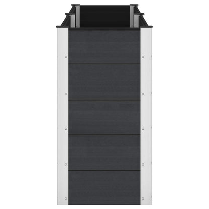 Garden Raised Bed Black 250 x 50 x 91 cm