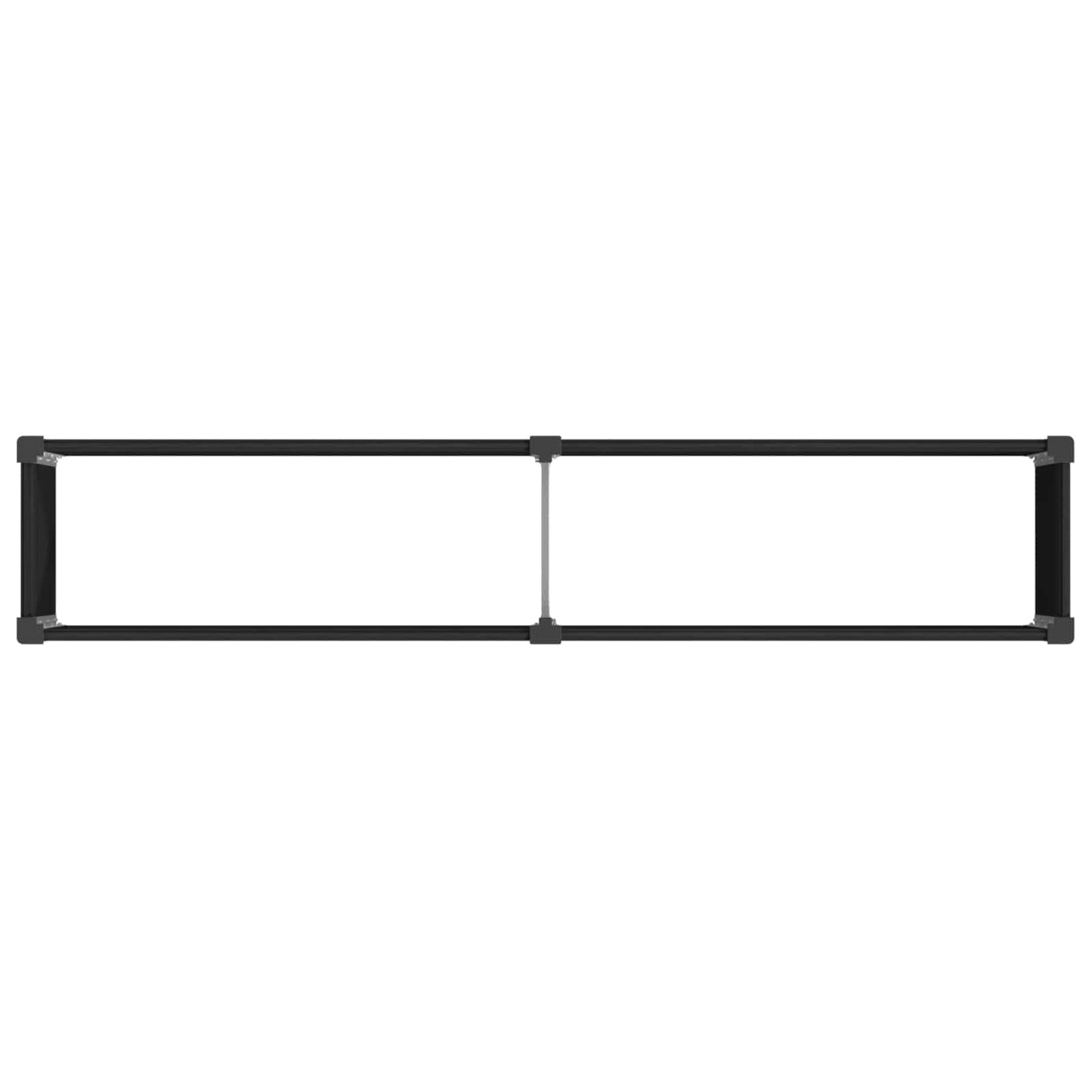 Garden Raised Bed Black 250 x 50 x 91 cm