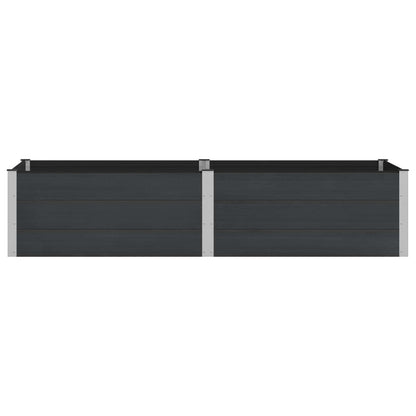 Garden Raised Bed Black 250 x 100 x 54 cm