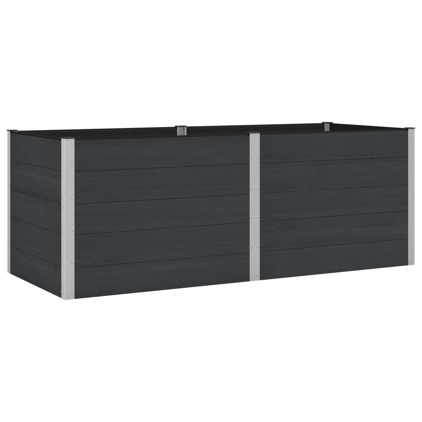 Garden Raised Bed Black 250 x 100 x 91 cm