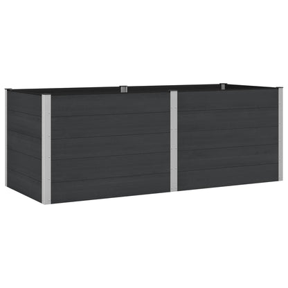 Garden Raised Bed Black 250 x 100 x 91 cm
