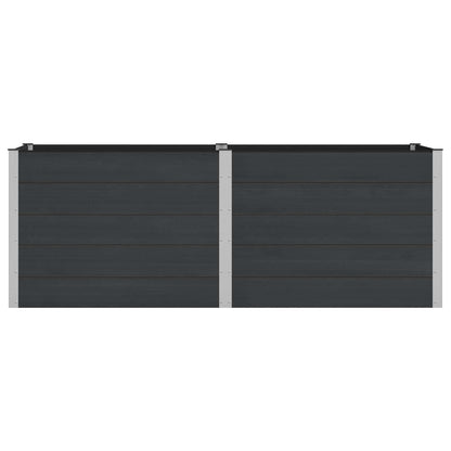 Garden Raised Bed Black 250 x 100 x 91 cm