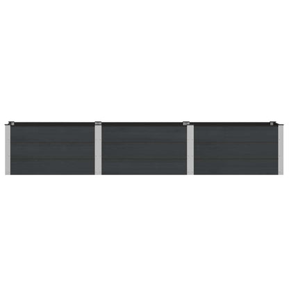 Garden Raised Bed Black 300 x 50 x 54 cm