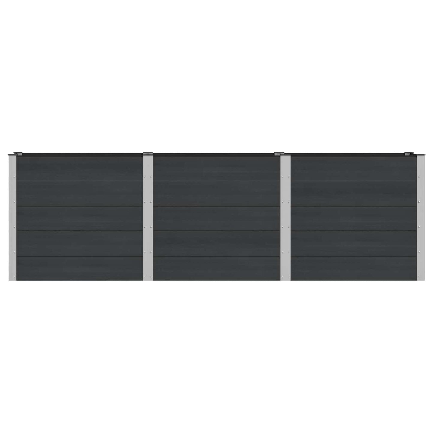 Garden Raised Bed Black 300 x 50 x 91 cm