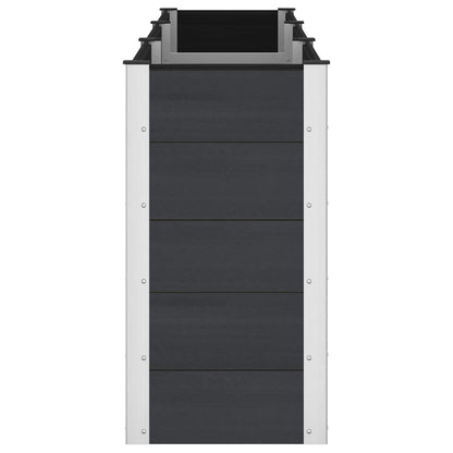 Garden Raised Bed Black 300 x 50 x 91 cm