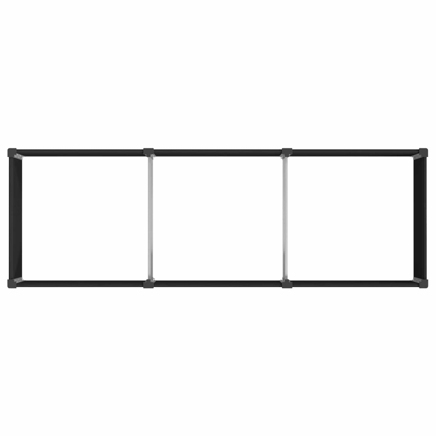 Garden Raised Bed Black 300 x 100 x 54 cm
