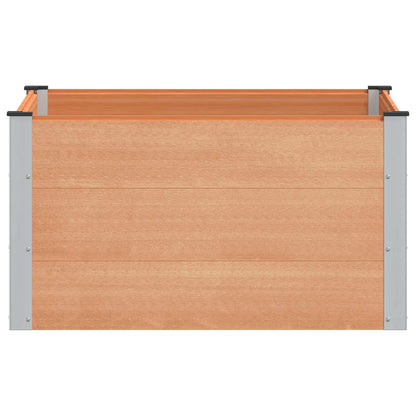 Garden Raised Bed Brown 100 x 100 x 54 cm