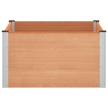 Garden Raised Bed Brown 100 x 100 x 54 cm