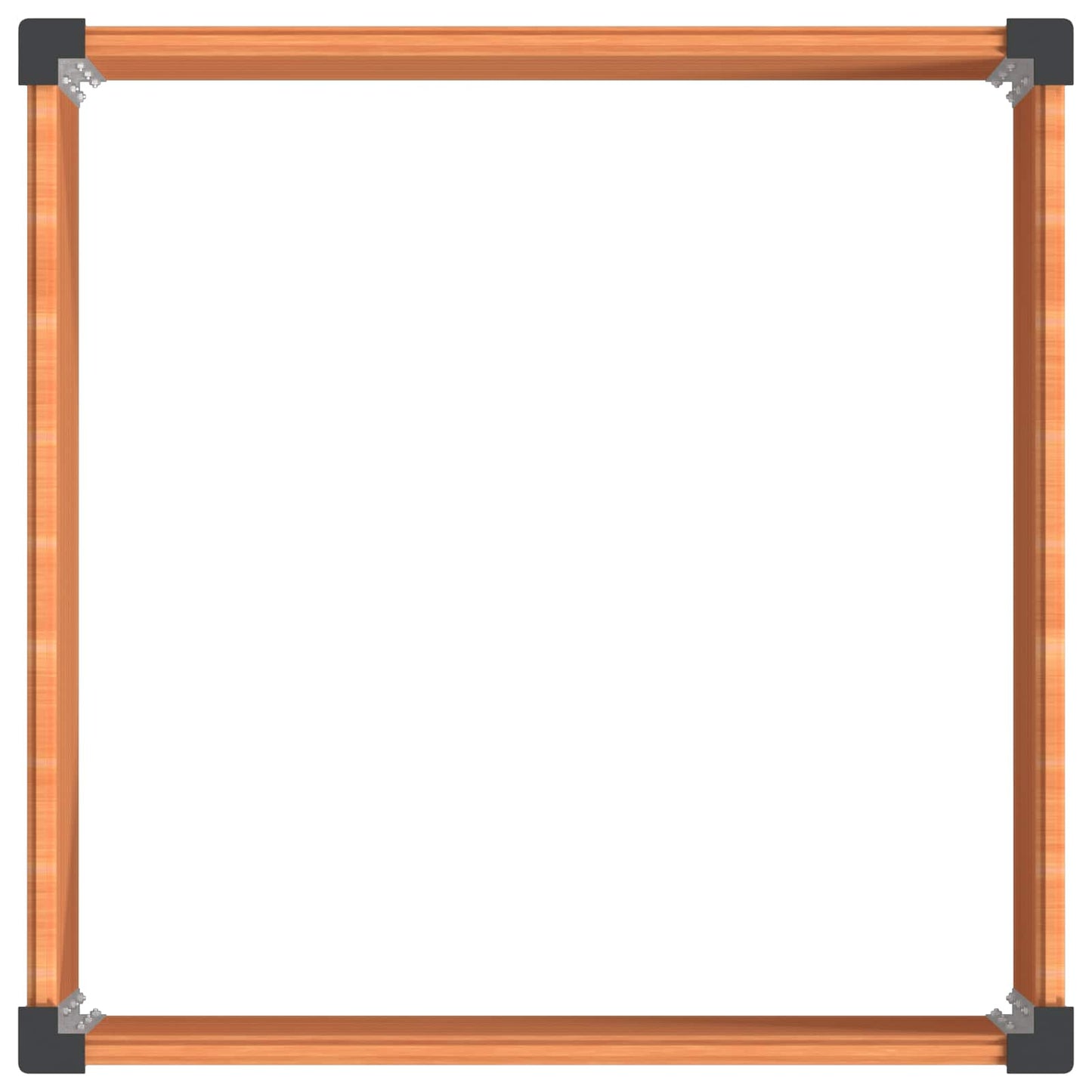 Garden Raised Bed Brown 100 x 100 x 54 cm