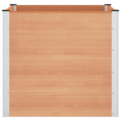 Garden Raised Bed Brown 100 x 100 x 91 cm
