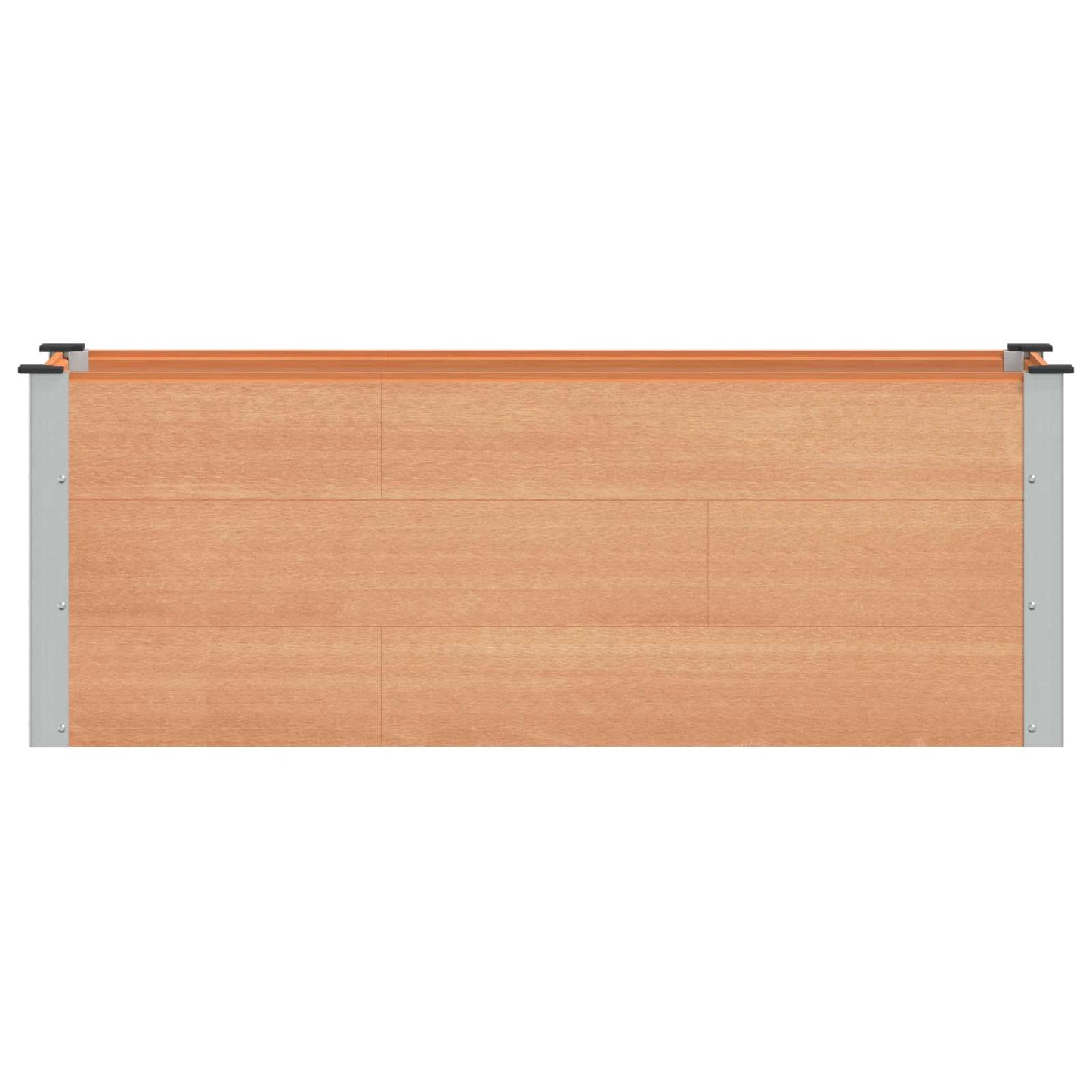 Garden Raised Bed Brown 150 x 50 x 54 cm WPC and Aluminium