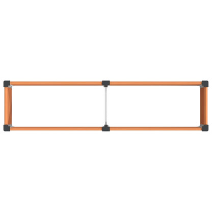 Garden Raised Bed Brown 200 x 50 x 91 cm WPC and Aluminium