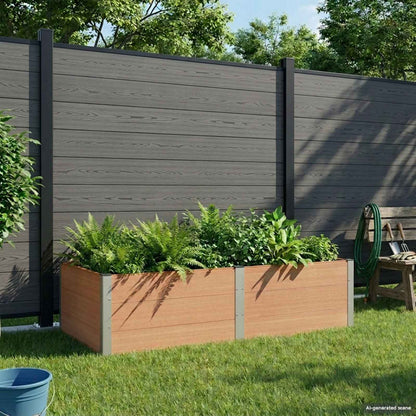 Garden Raised Bed Brown 200 x 100 x 54 cm