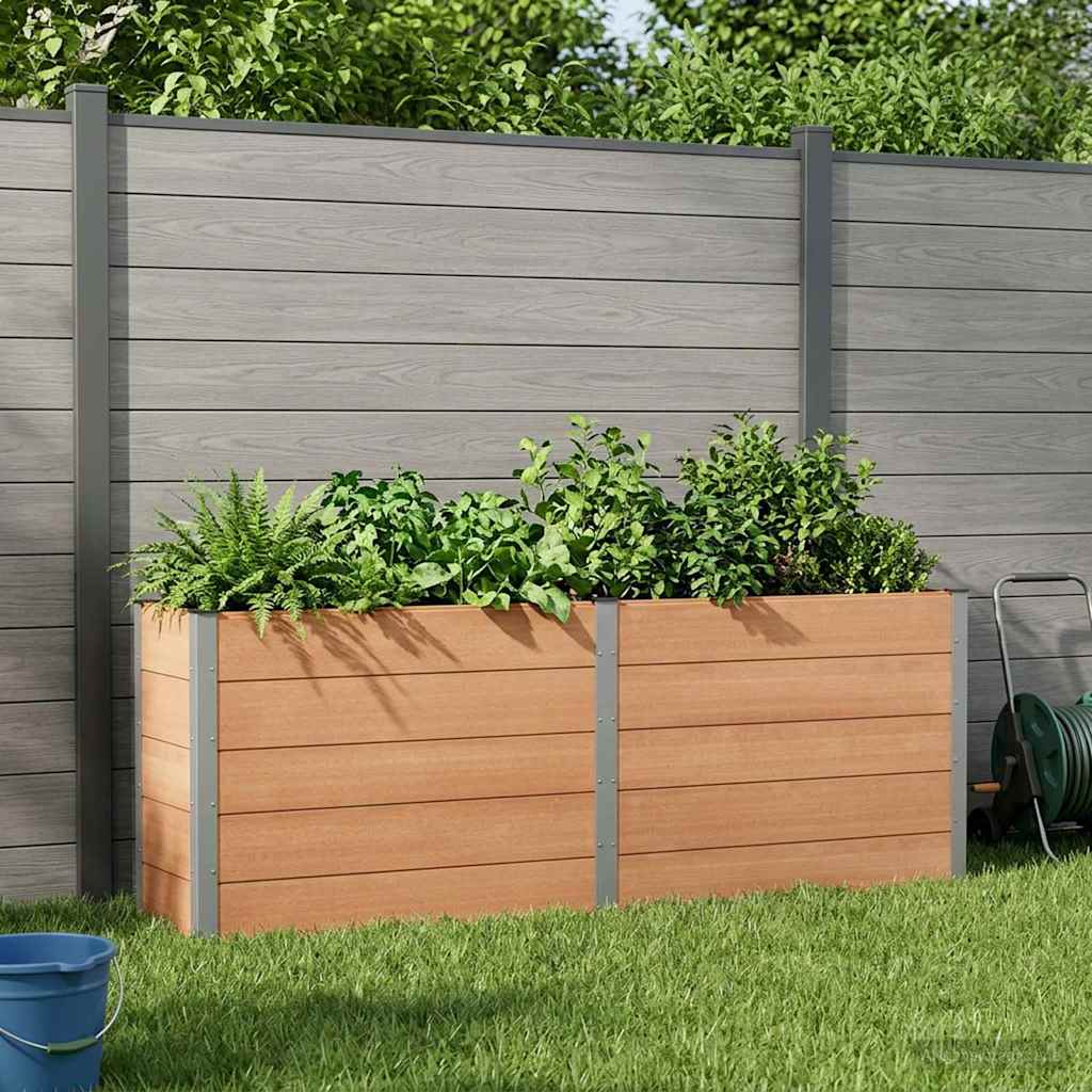 Garden Raised Bed Brown 250 x 50 x 91 cm