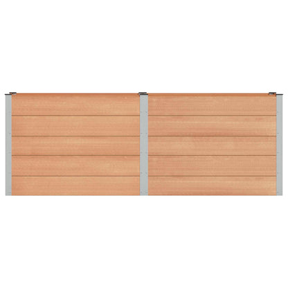 Garden Raised Bed Brown 250 x 50 x 91 cm