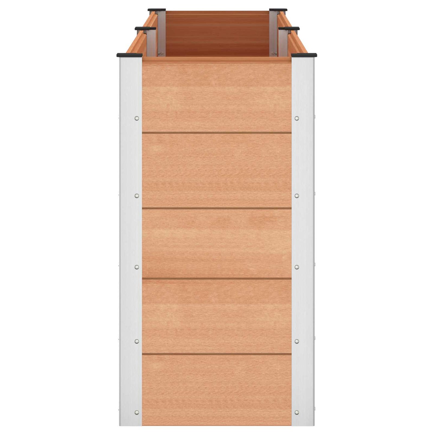 Garden Raised Bed Brown 250 x 50 x 91 cm