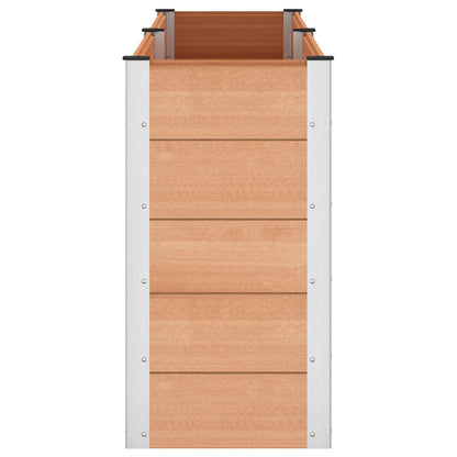 Garden Raised Bed Brown 250 x 50 x 91 cm