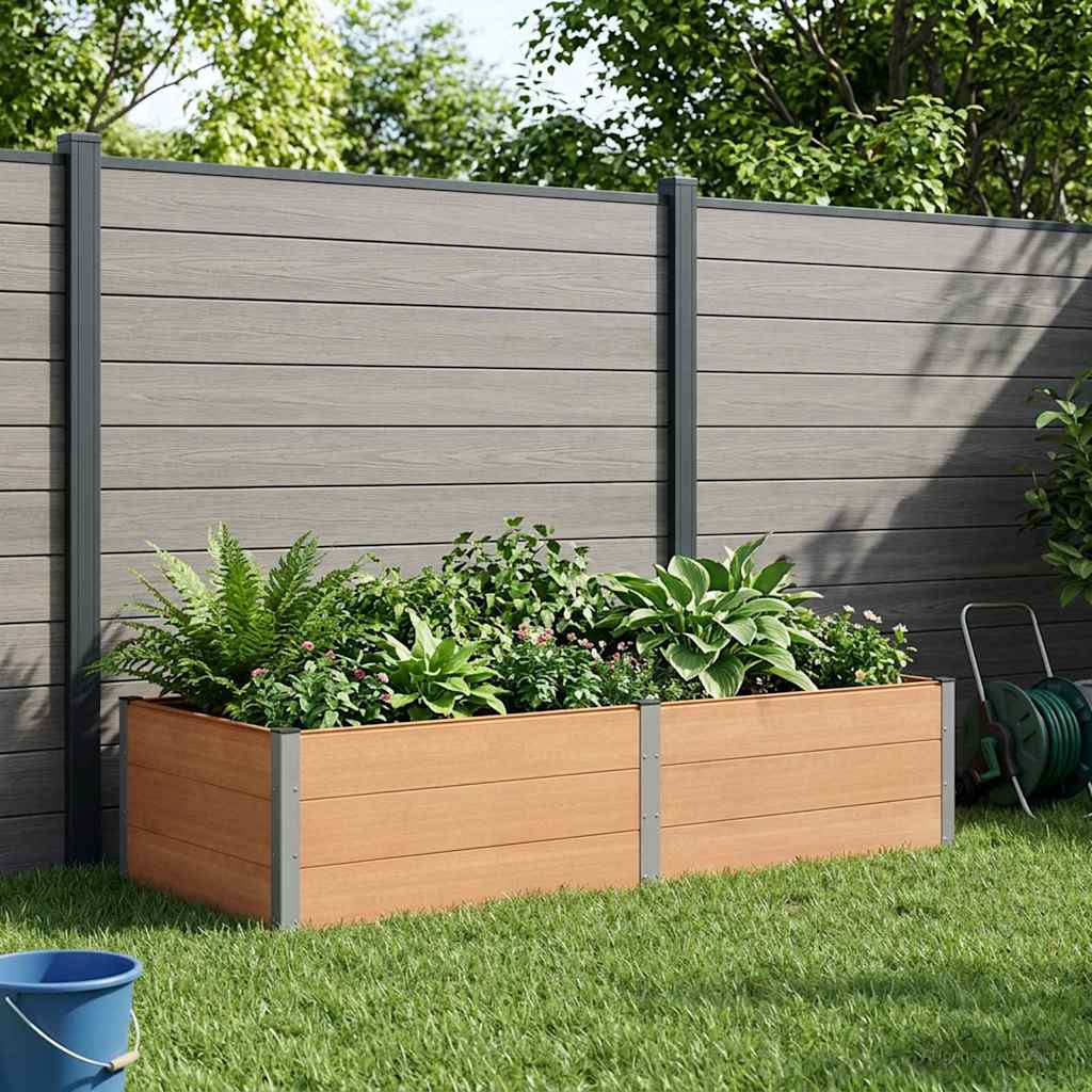 Garden Raised Bed Brown 250 x 100 x 54 cm