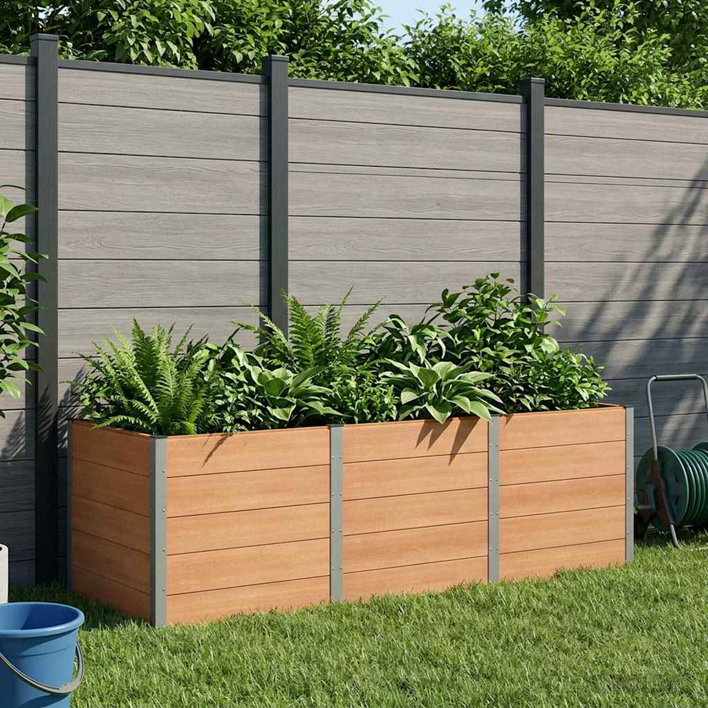 Garden Raised Bed Brown 300 x 100 x 91 cm
