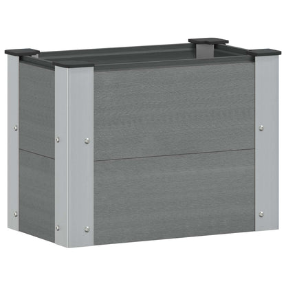 Garden Raised Bed Grey 50 x 30 x 36 cm