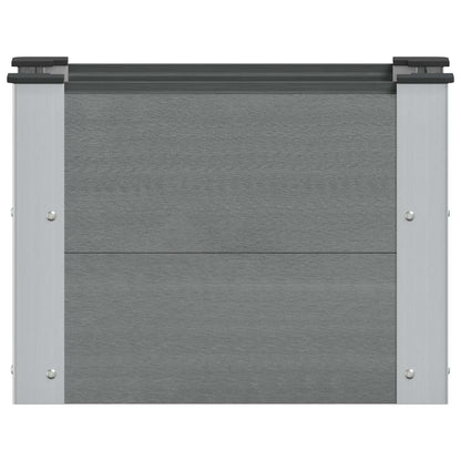 Garden Raised Bed Grey 50 x 30 x 36 cm