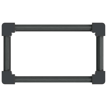 Garden Raised Bed Grey 50 x 30 x 36 cm