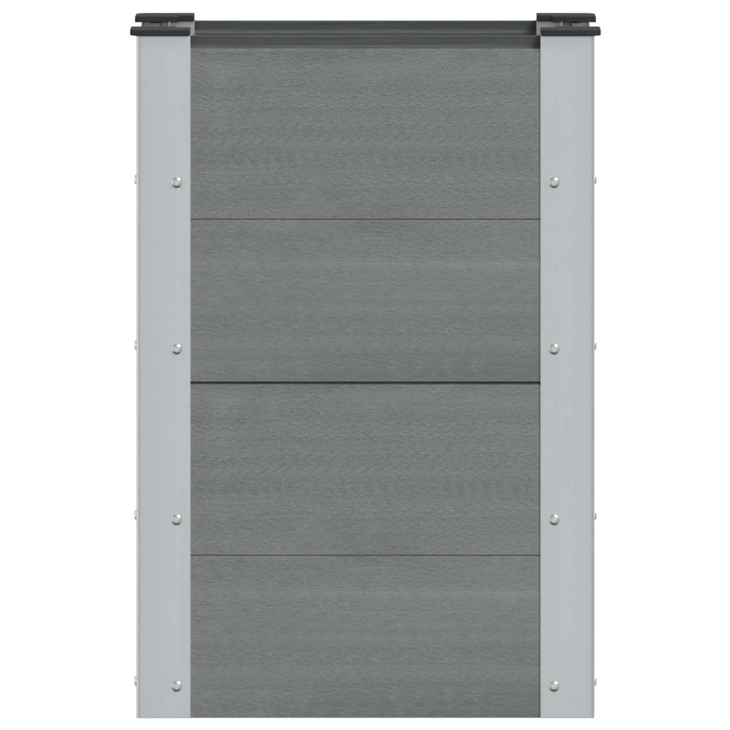 Garden Raised Bed Grey 50 x 30 x 72 cm